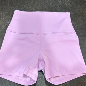 CRZ YOGA Women's Light Pink High-Waisted Shorts
